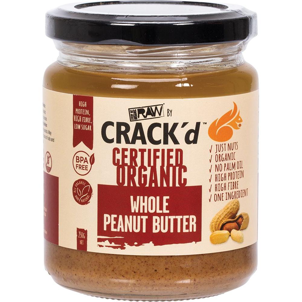 Every Bit Organic Raw Crack Peanut Butter 250g