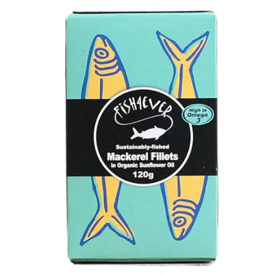 Fish4Ever Mackerel Fillets in Sunflower Oil 120g