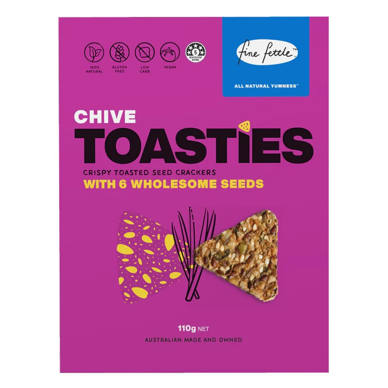 Fine Fettle Toasties Chive110g