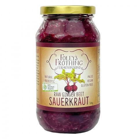 Foleys Ginger & Beetroot Sauerkraut 500g
