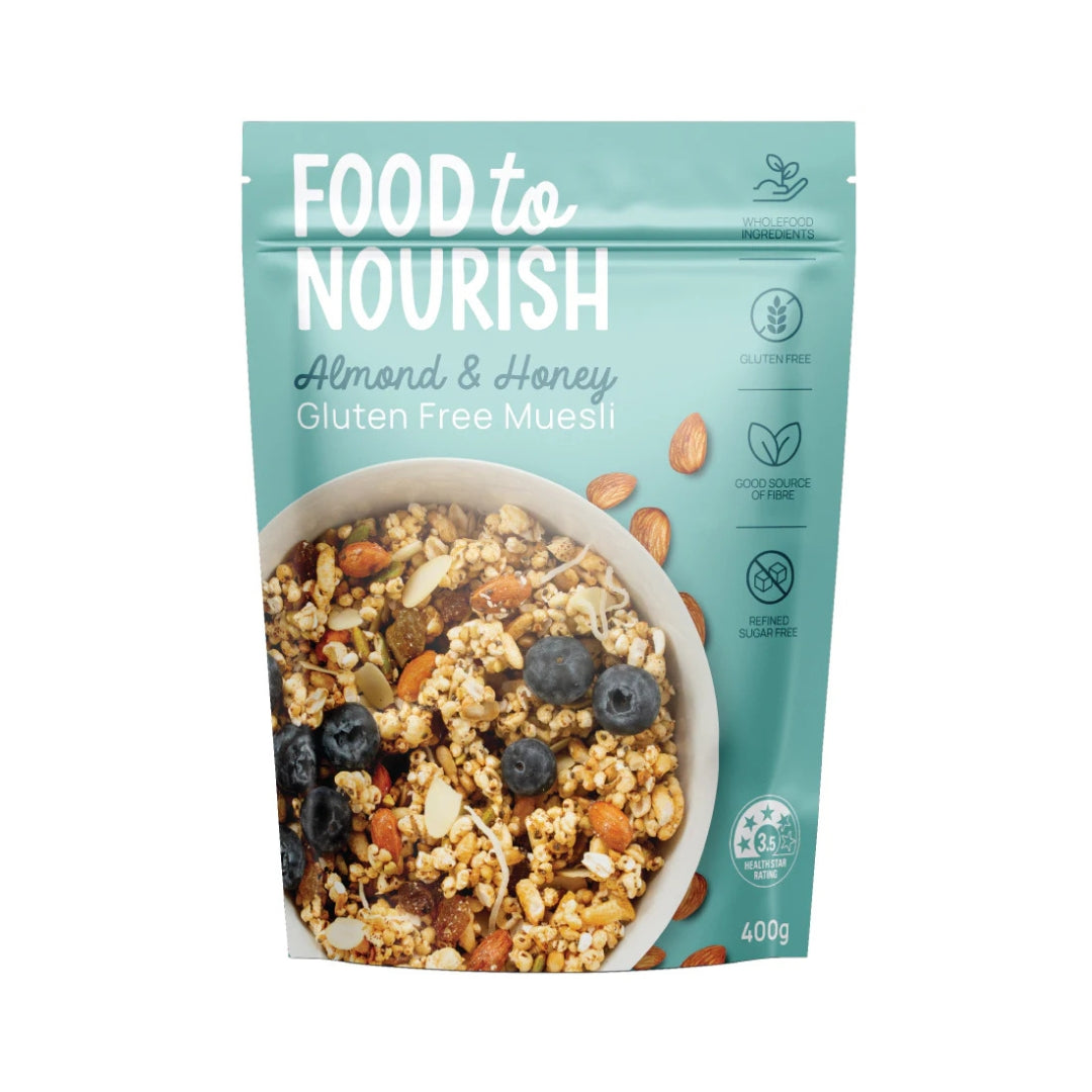 Food To Nourish Almond & Honey Gluten Free Muesli 400g