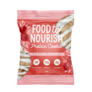 Food To Nourish Cookie White Choc Cranberry 60g