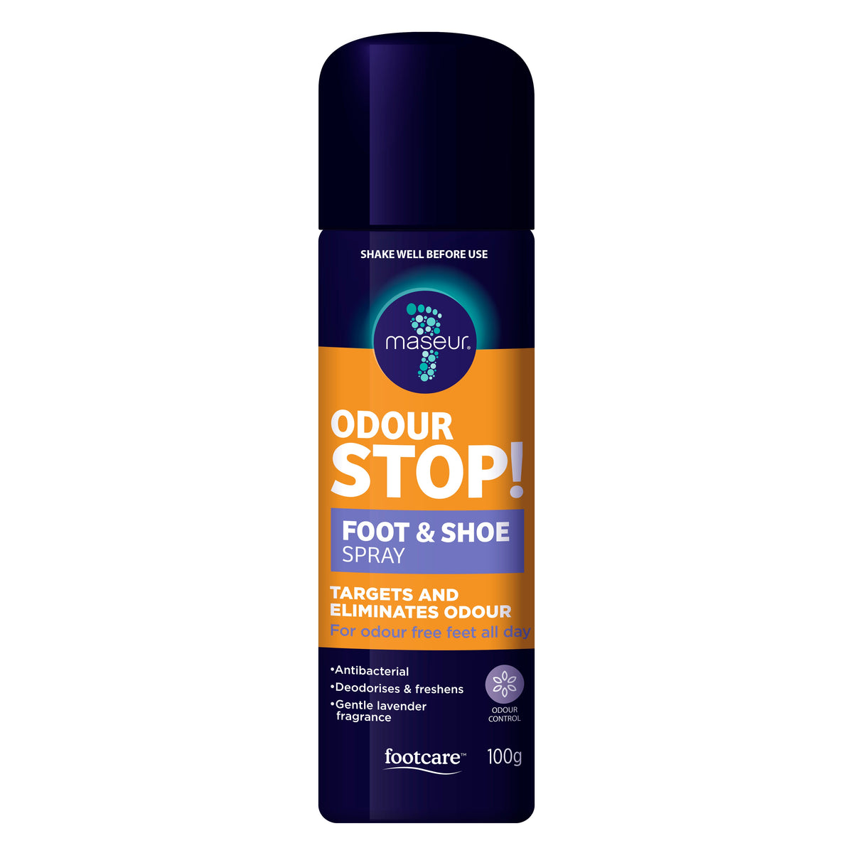 Maseur Odour Stop Foot and Shoe Spray 100g