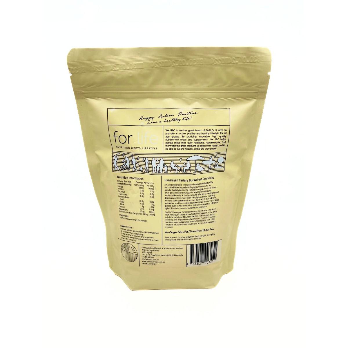 For Life Himalayan Tartary Buckwheat Crunchies Original 350g