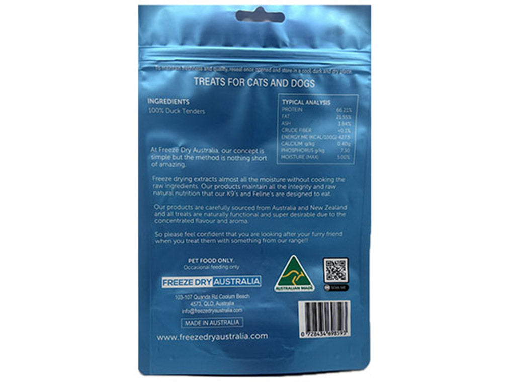 Freeze Dry Australia Duck Tenders 100G