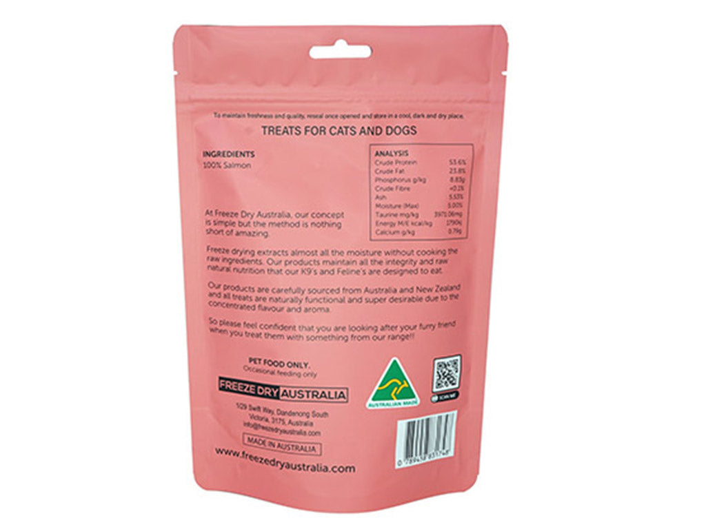 Freeze Dry Australia Salmon Bellies 100g