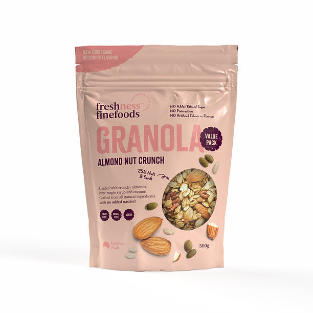 Freshness Fine Foods Almond Crunch Granola 500g