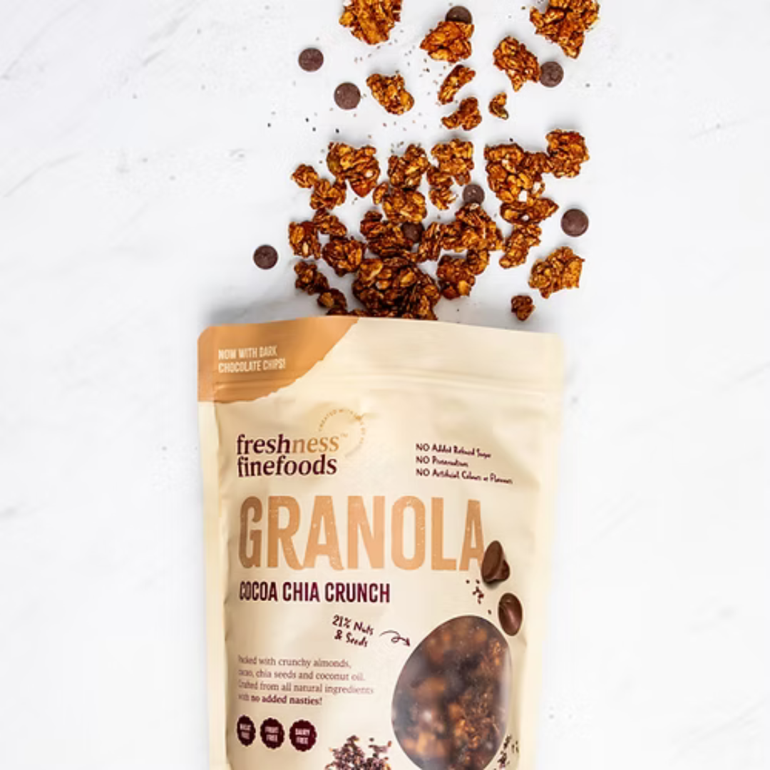 Freshness Fine Foods Cocoa & Chia Granola 450g