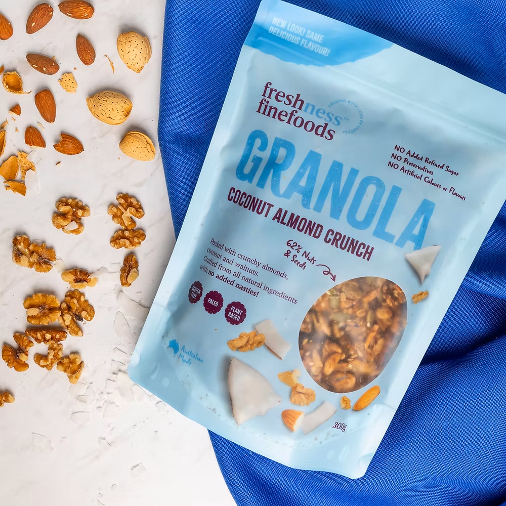 Freshness Fine Foods Paleo Gluten Free Coconut and Almond Granola 300g
