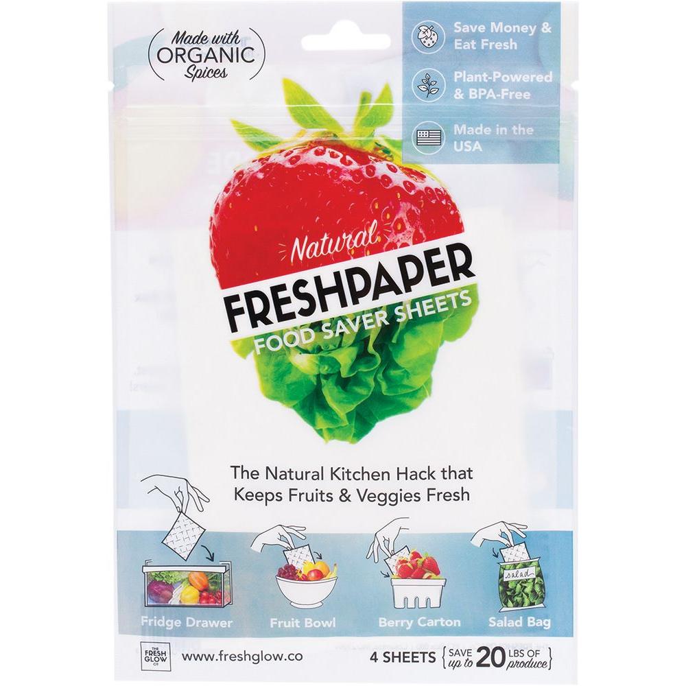 Freshpaper Natural Food Saver Sheets Produce 4