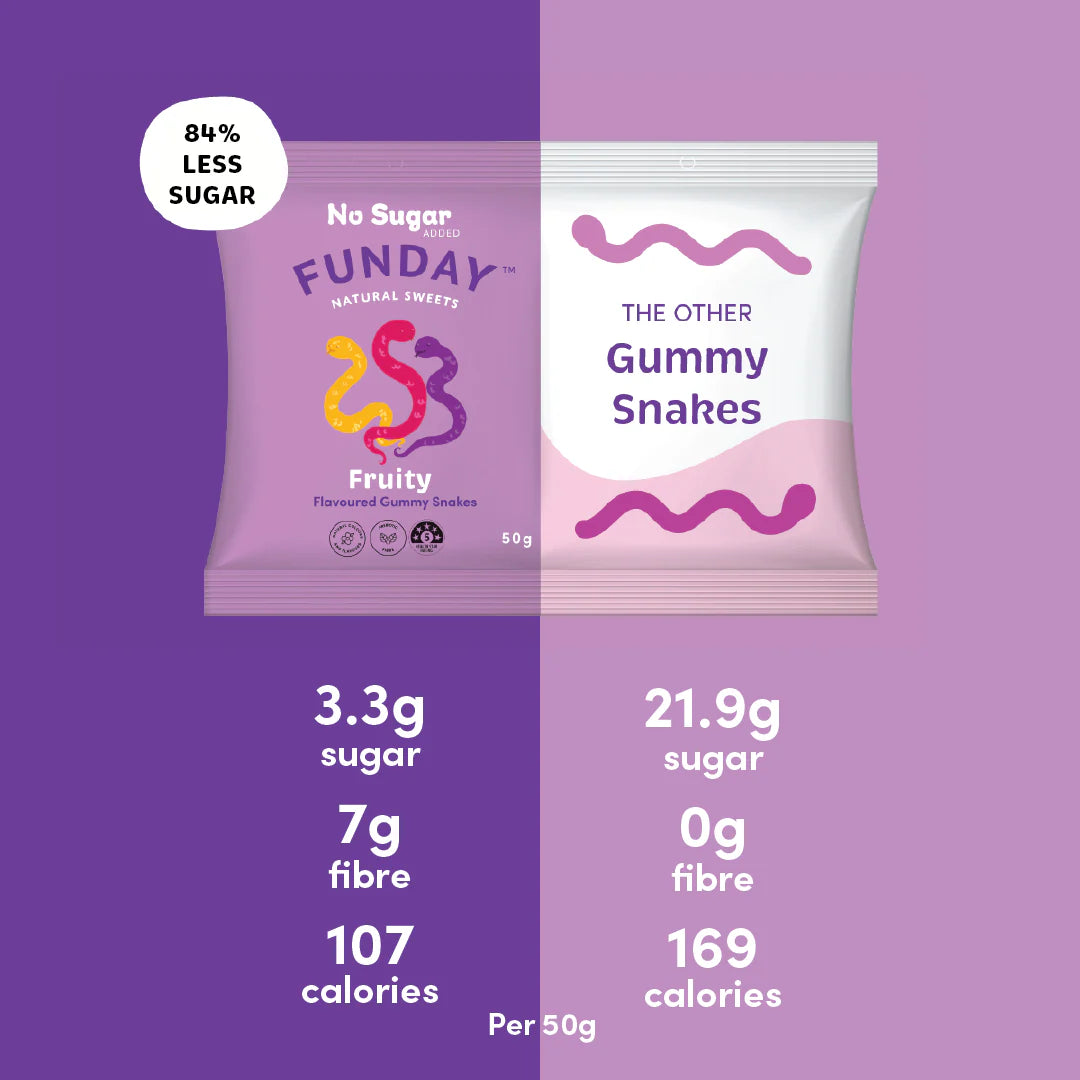 Funday Fruity Gummy Snake 50g