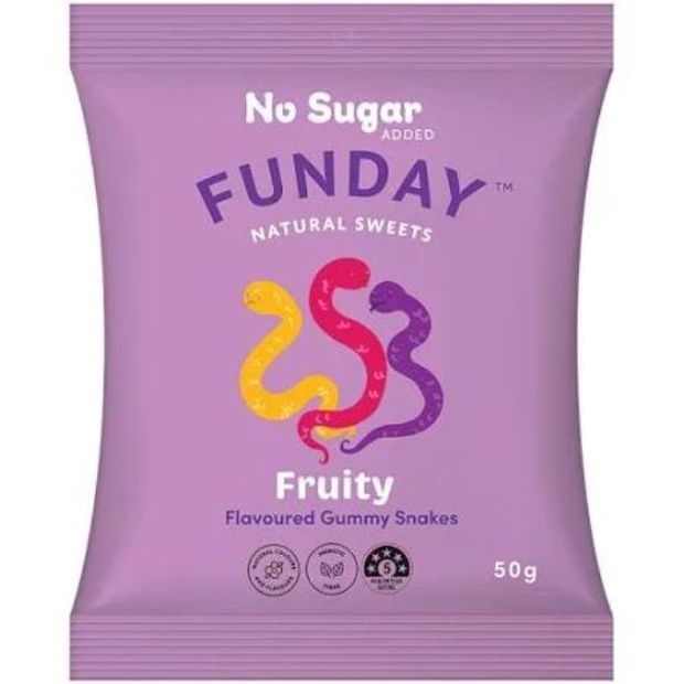Funday Fruity Gummy Snake 50g