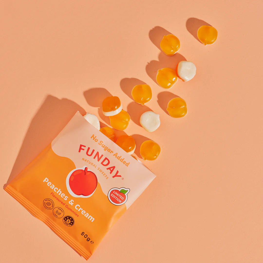 Funday Peaches & Cream Gummies 50g