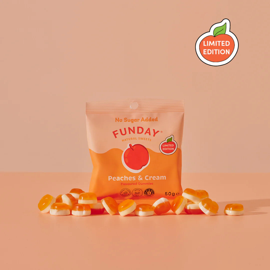 Funday Peaches & Cream Gummies 50g