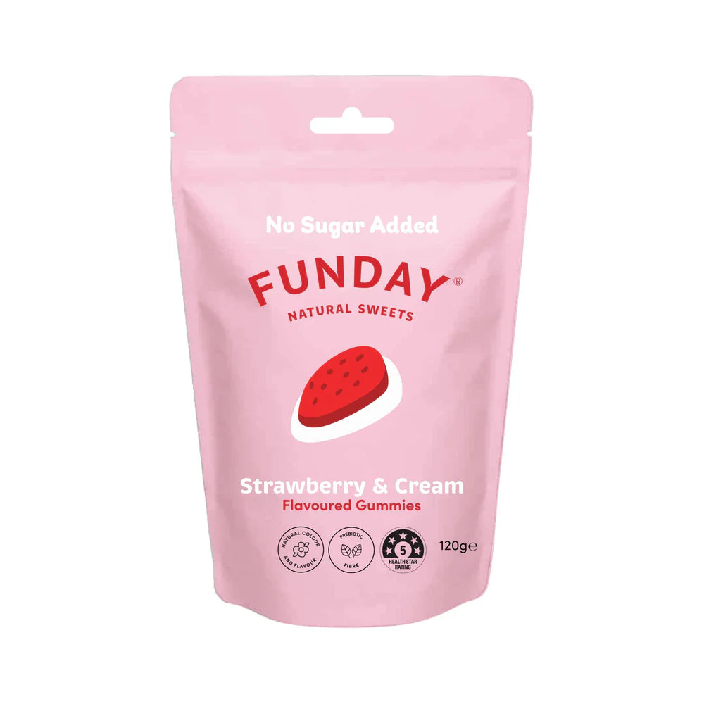 Funday Share Bag Strawberries & Cream 120g