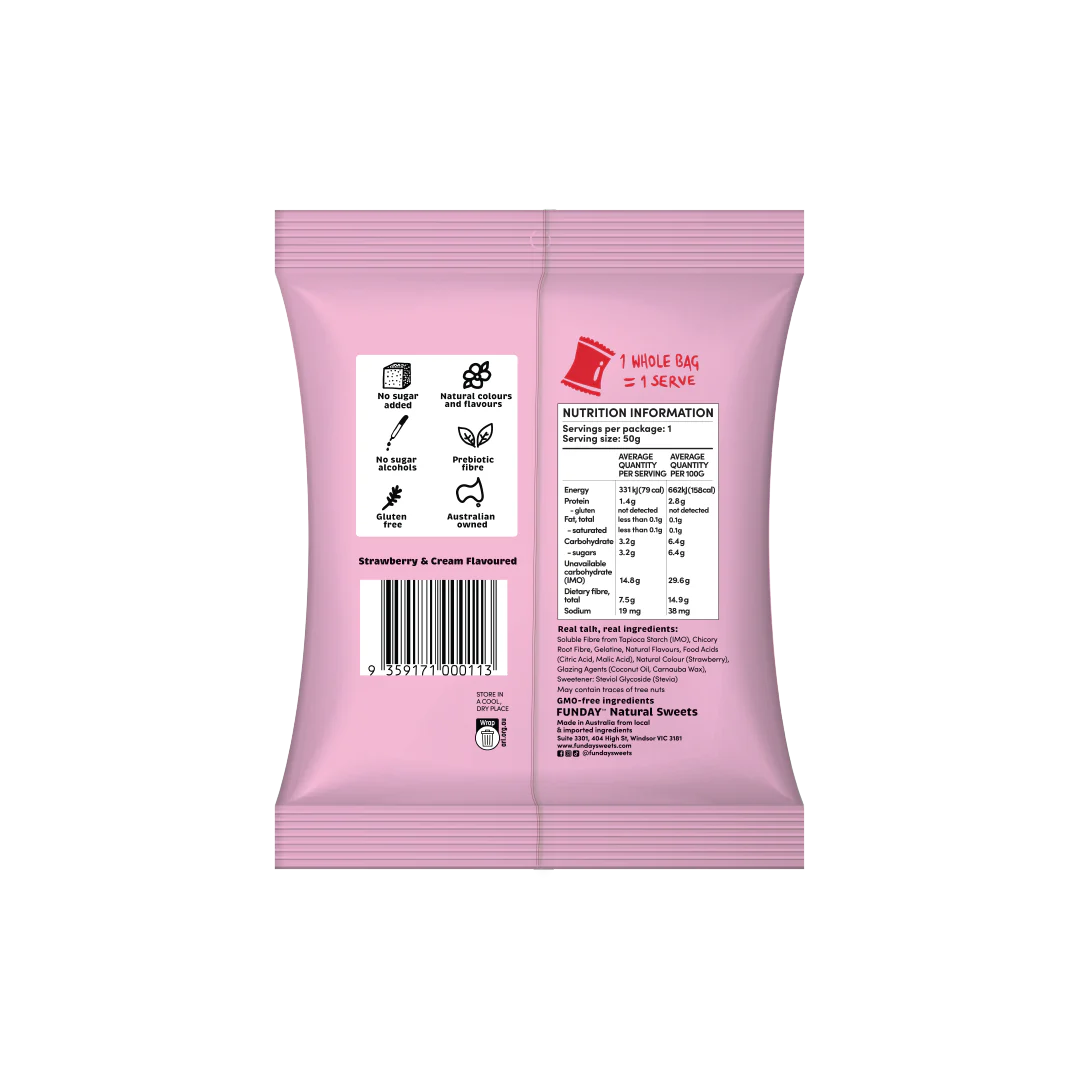 Funday Strawberry & Cream 50g