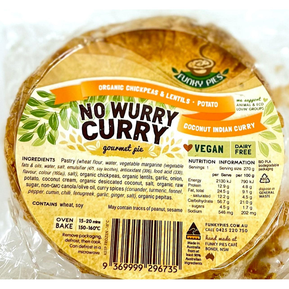 Funky Pies Pies No Wurry Curry