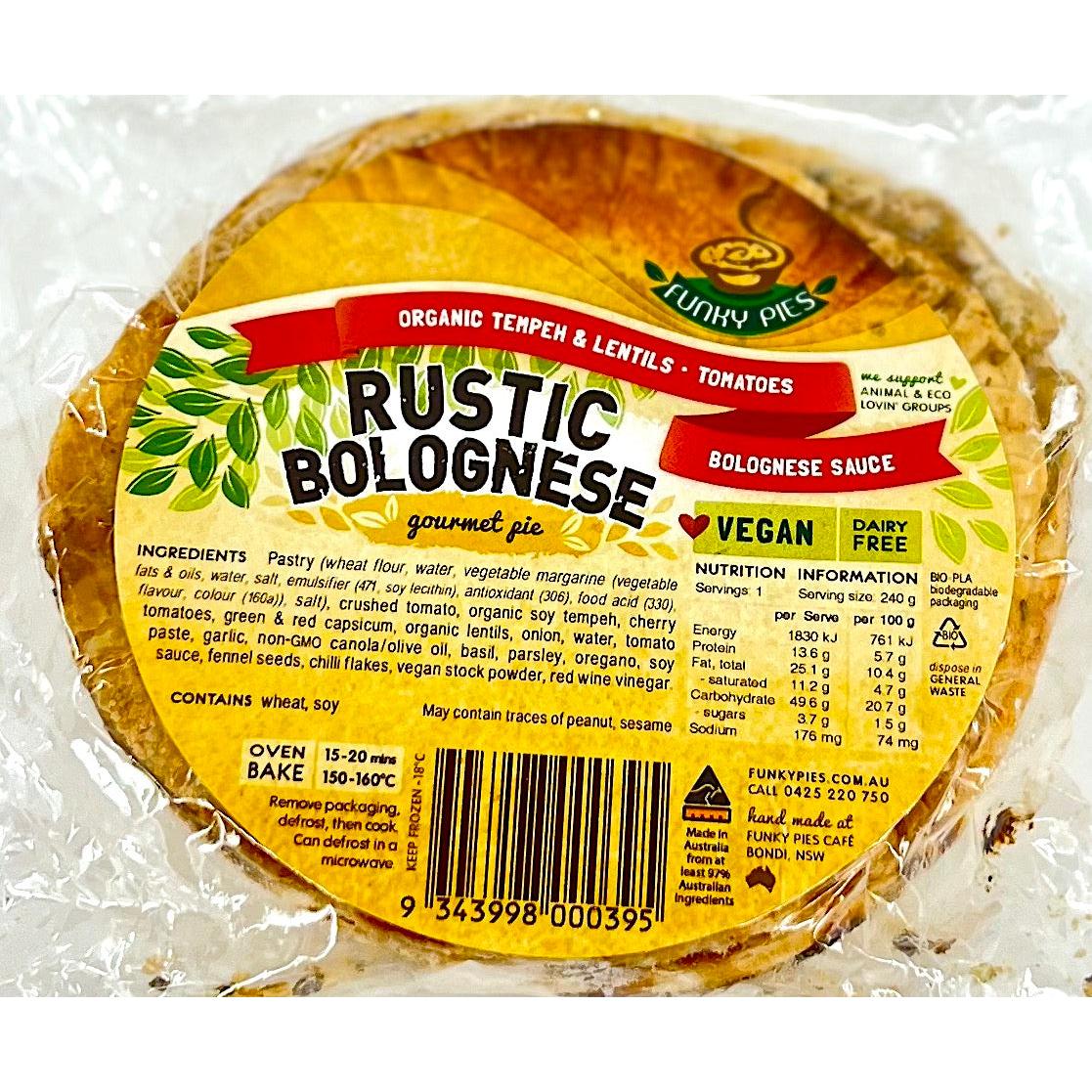 Funky Pies Rustic Bolognese Pies 240g