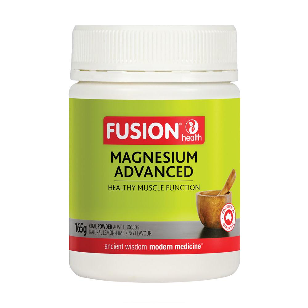Fusion Health Magnesium Advanced Powder Lemon-Lime Zing 165g