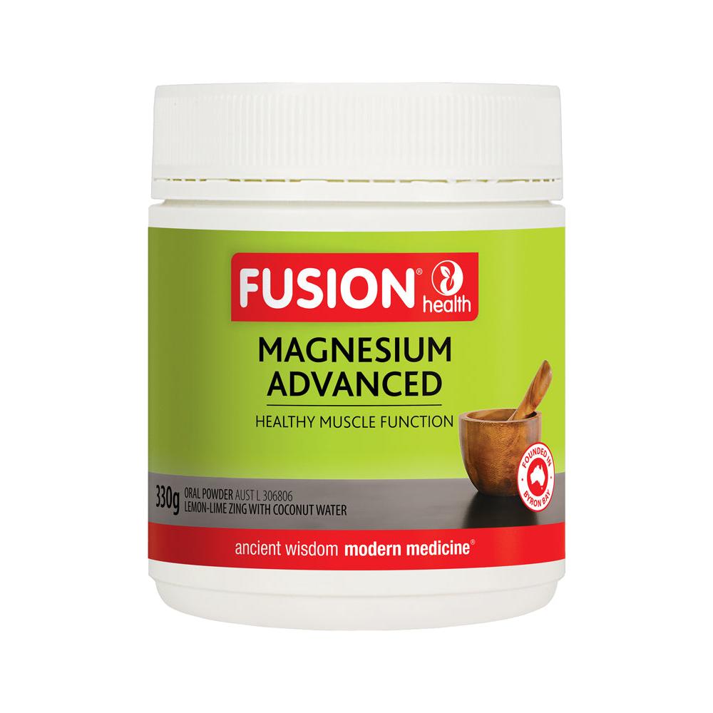 Fusion Health Magnesium Advanced Powder Lemon-Lime Zing 330g
