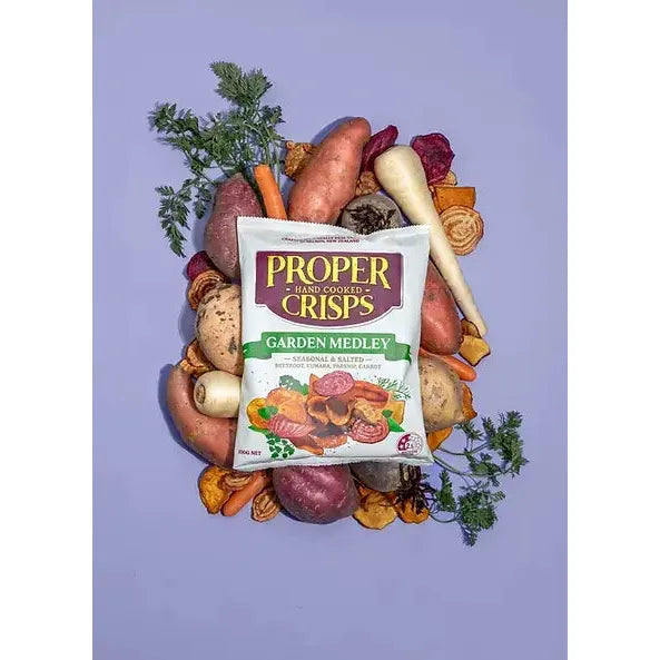 Proper Crisps Chips Garden Medley 100g