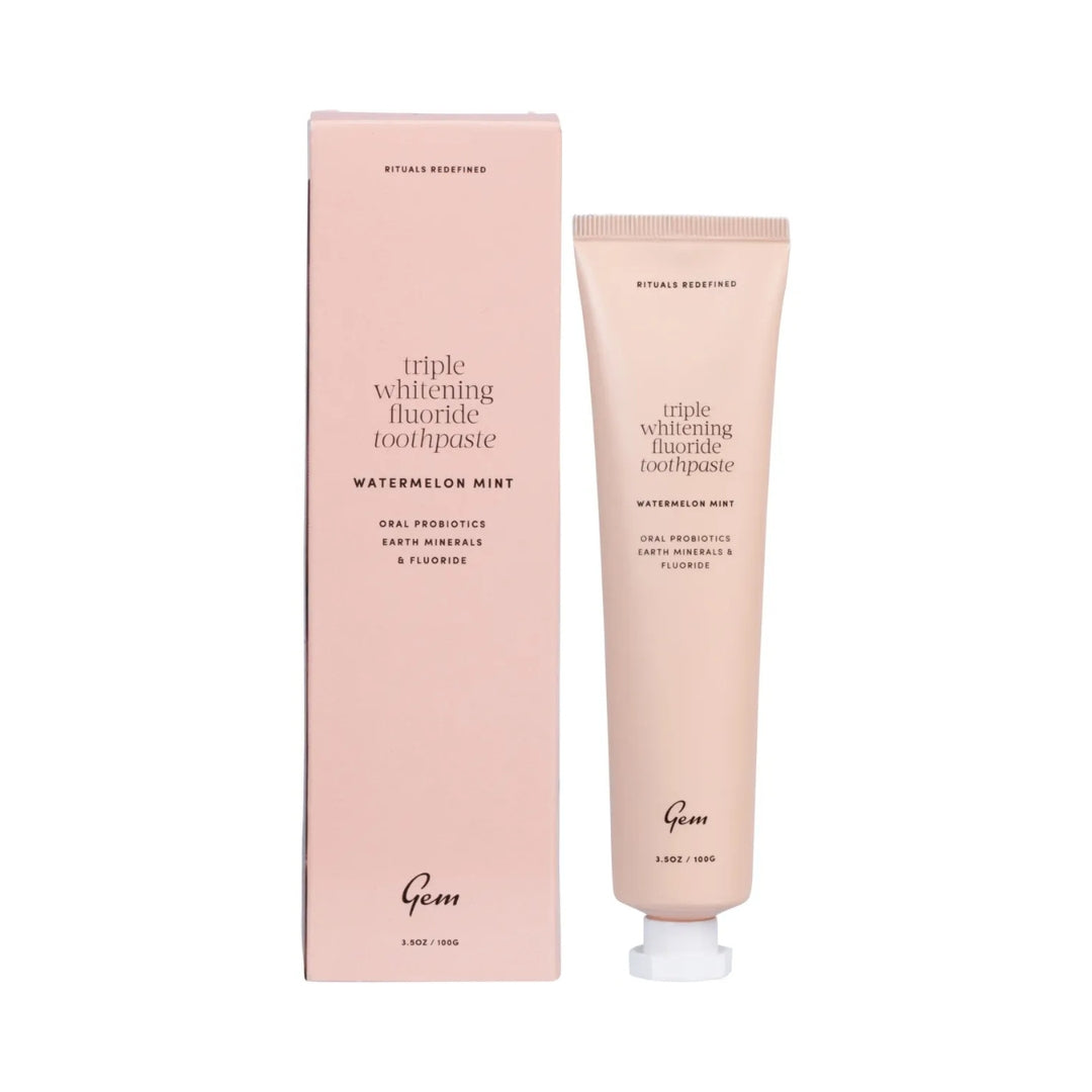 Gem Triple Whitening Fluoride Watermelon Mint Toothpaste 100g