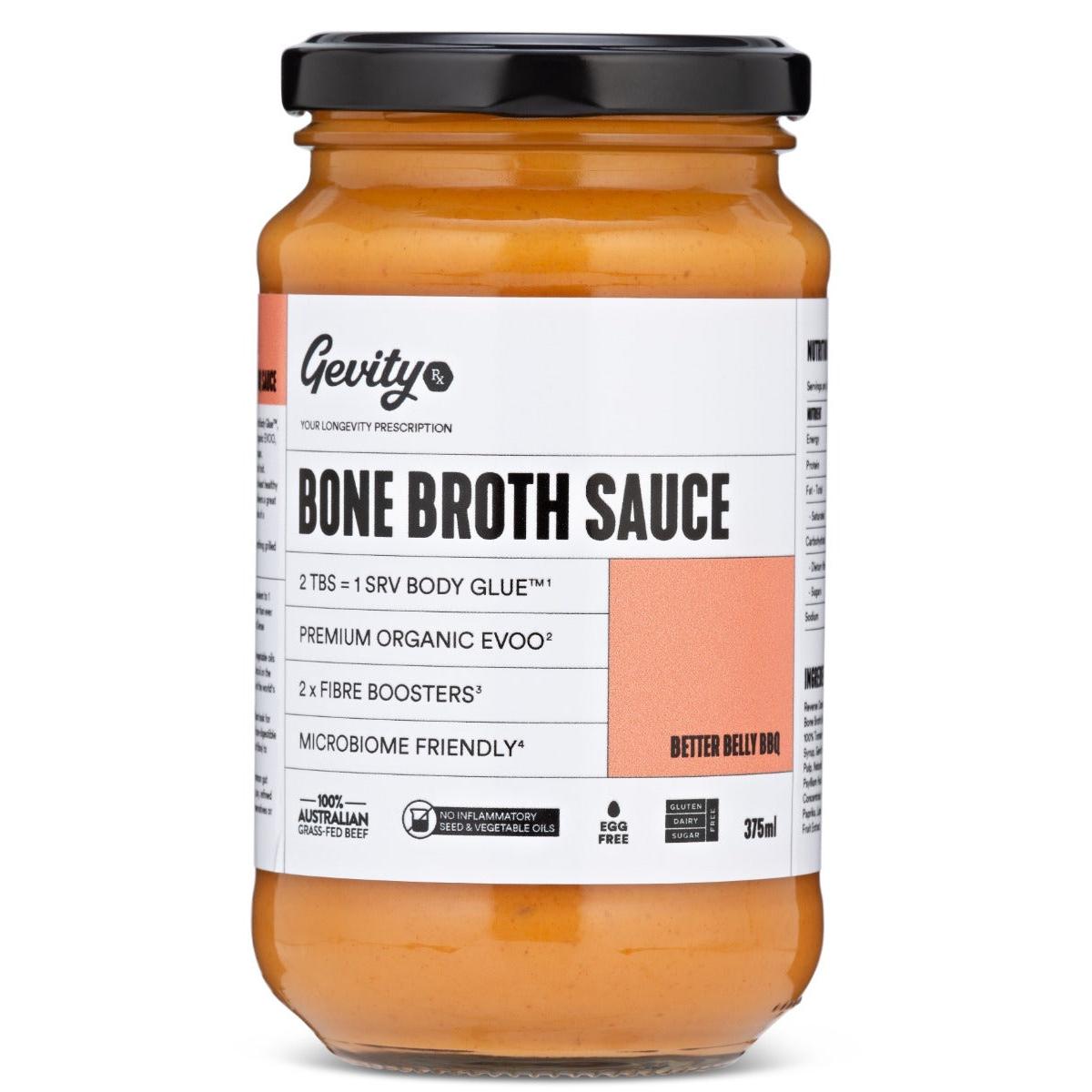 Gevity RX Better Belly BBQ Bone Broth Sauce 375ml