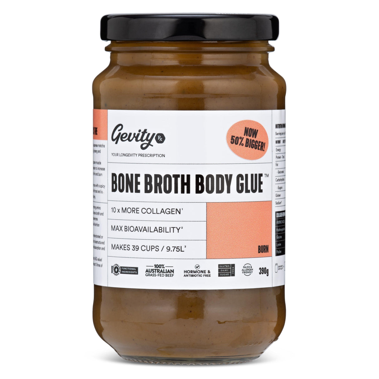 Gevity RX Bone Broth Body Glue Burn 260g