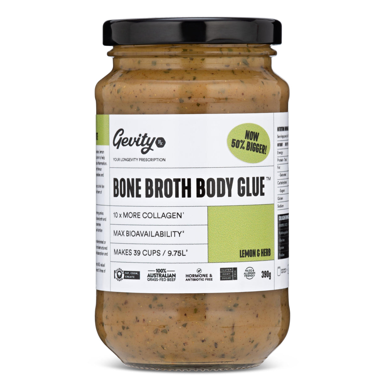 Gevity RX Bone Broth Body Glue Lemon 260g