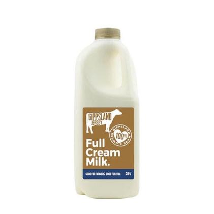 Gippsland Jersey Gippsland Full Cream Milk 2L