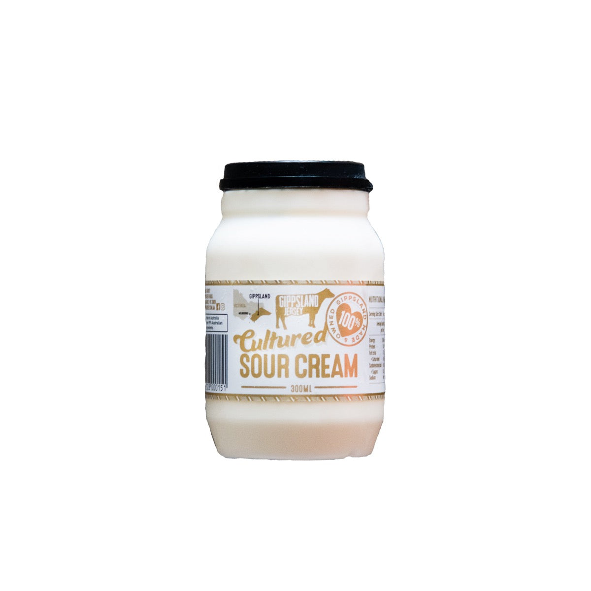 Gippsland Jersey Sour Cream 300ml