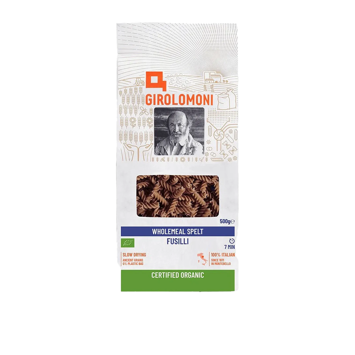 Girolomoni Wholemeal Spelt Fusilli 500g