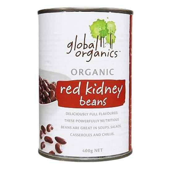 Global Organics Beans Red Kidney Can 400g