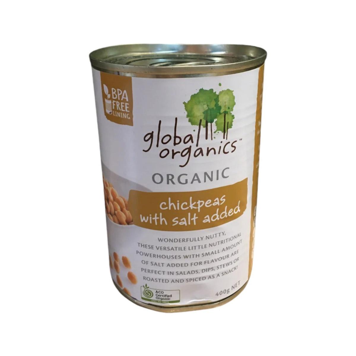 Global Organics Chick Peas Can 400g