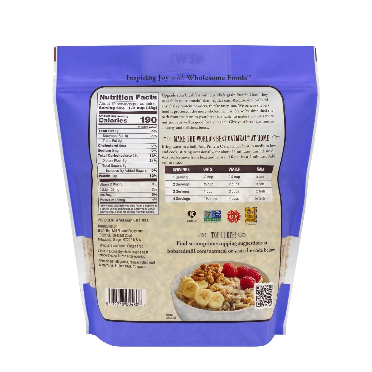 Gluten Free Protein Oats 907g