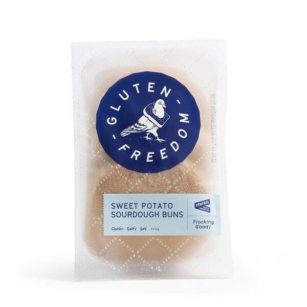 Gluten Freedom Sweet Potato Sourdough Bun 300g (3x100g)