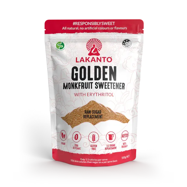 Lakanto Golden Monkfruit Sweetener with Erythritol 500g