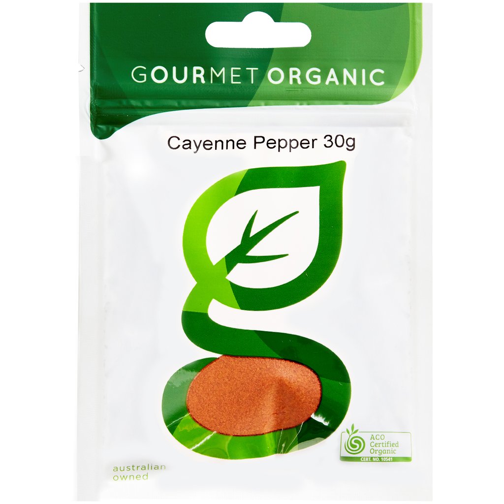 Gourmet Organic Cayenne Pepper 30g