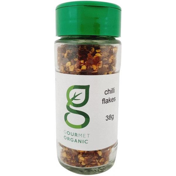 Gourmet Organic Chilli Flakes 38g