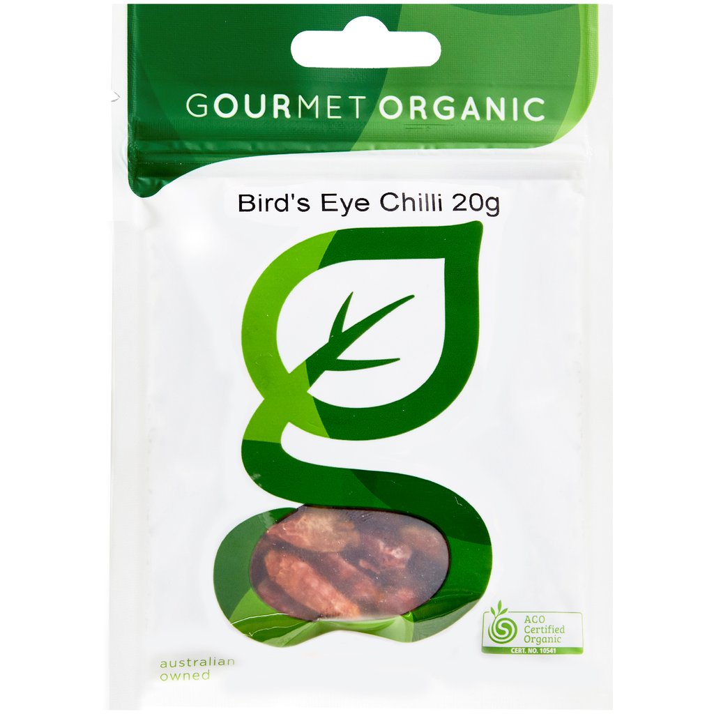Gourmet Organic Hot Birdseye Chilli 20g