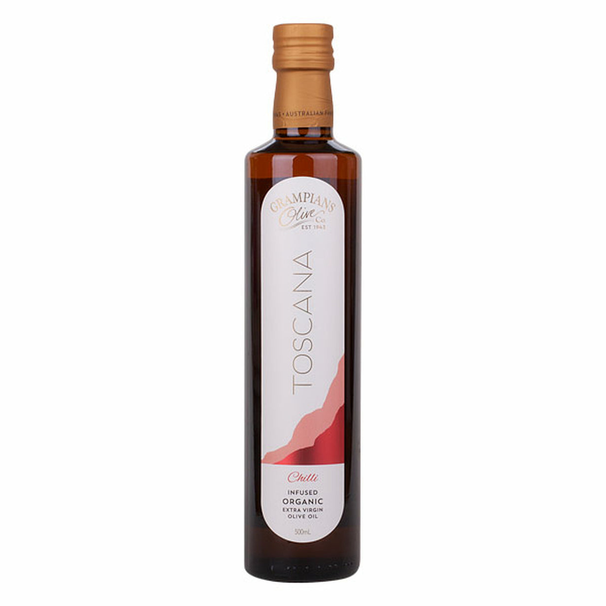 Grampians Olive Co Chilli infused Extra Virgin Oil 500ml