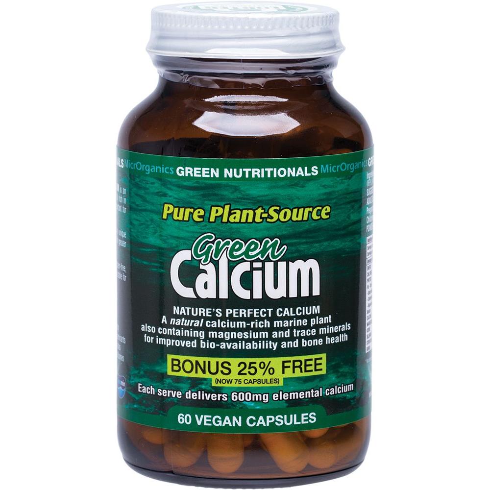 Green Nutritionals Green Calcium Capsules (600mg) 60