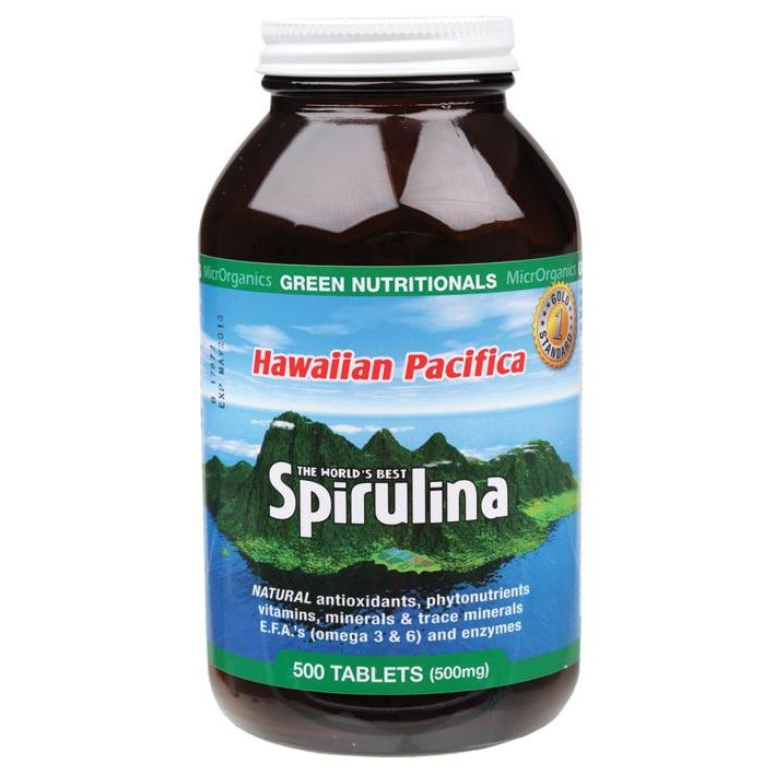 Green Nutritionals Spirulina Tablets (500mg) 500
