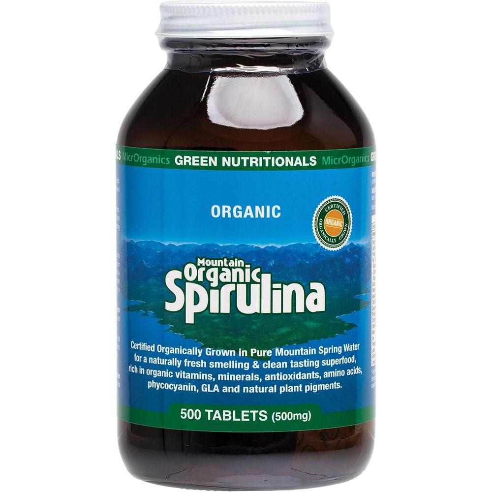 Green Nutritionals Spirulina Tablets (500mg) 500
