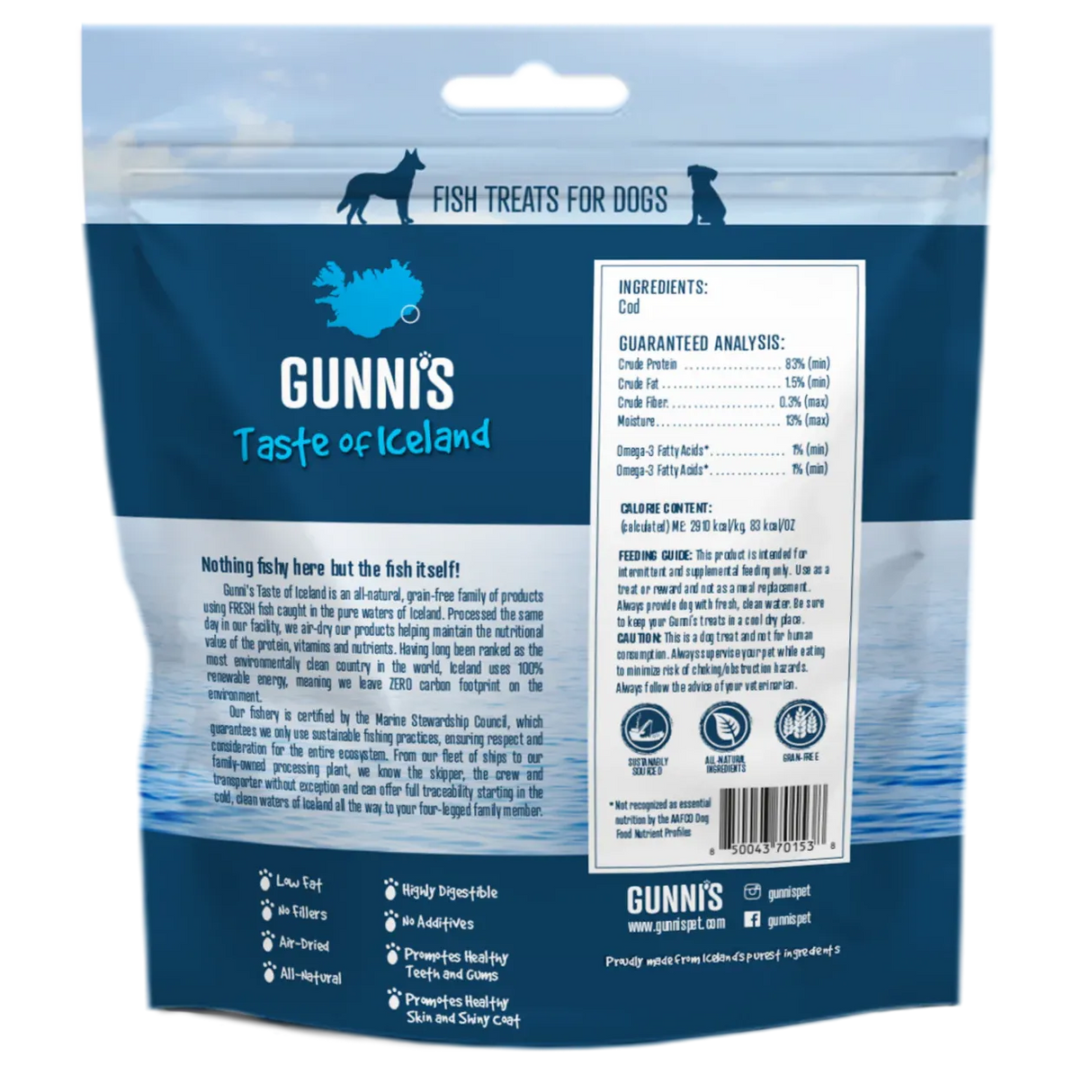 Gunni's Cod Baby Bites 71g