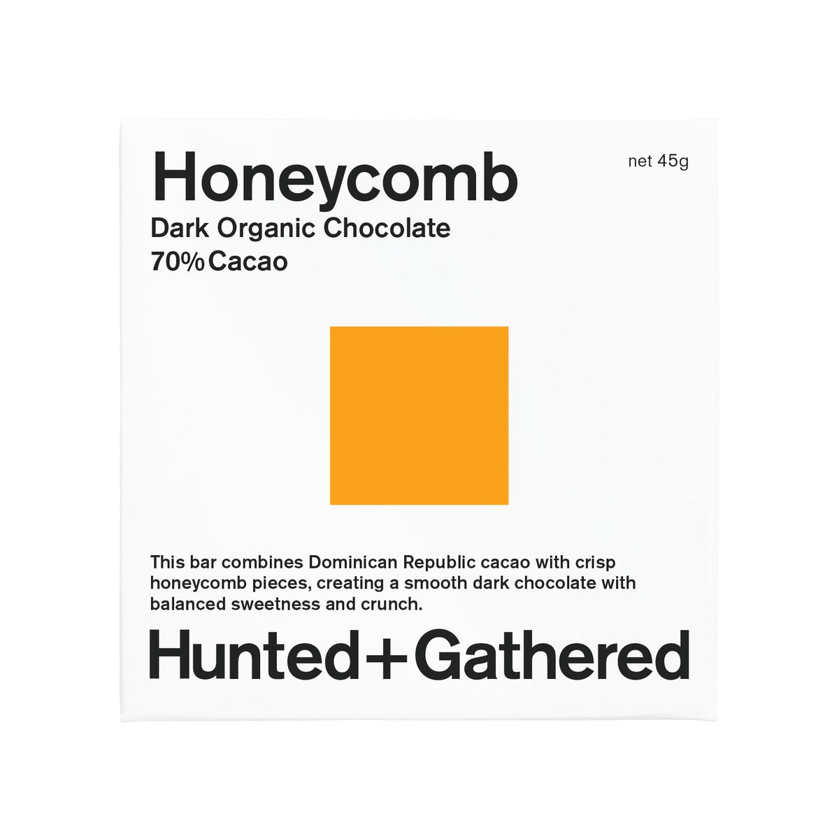 Hunted+Gathered Dark Chocolate + Honeycomb 45g