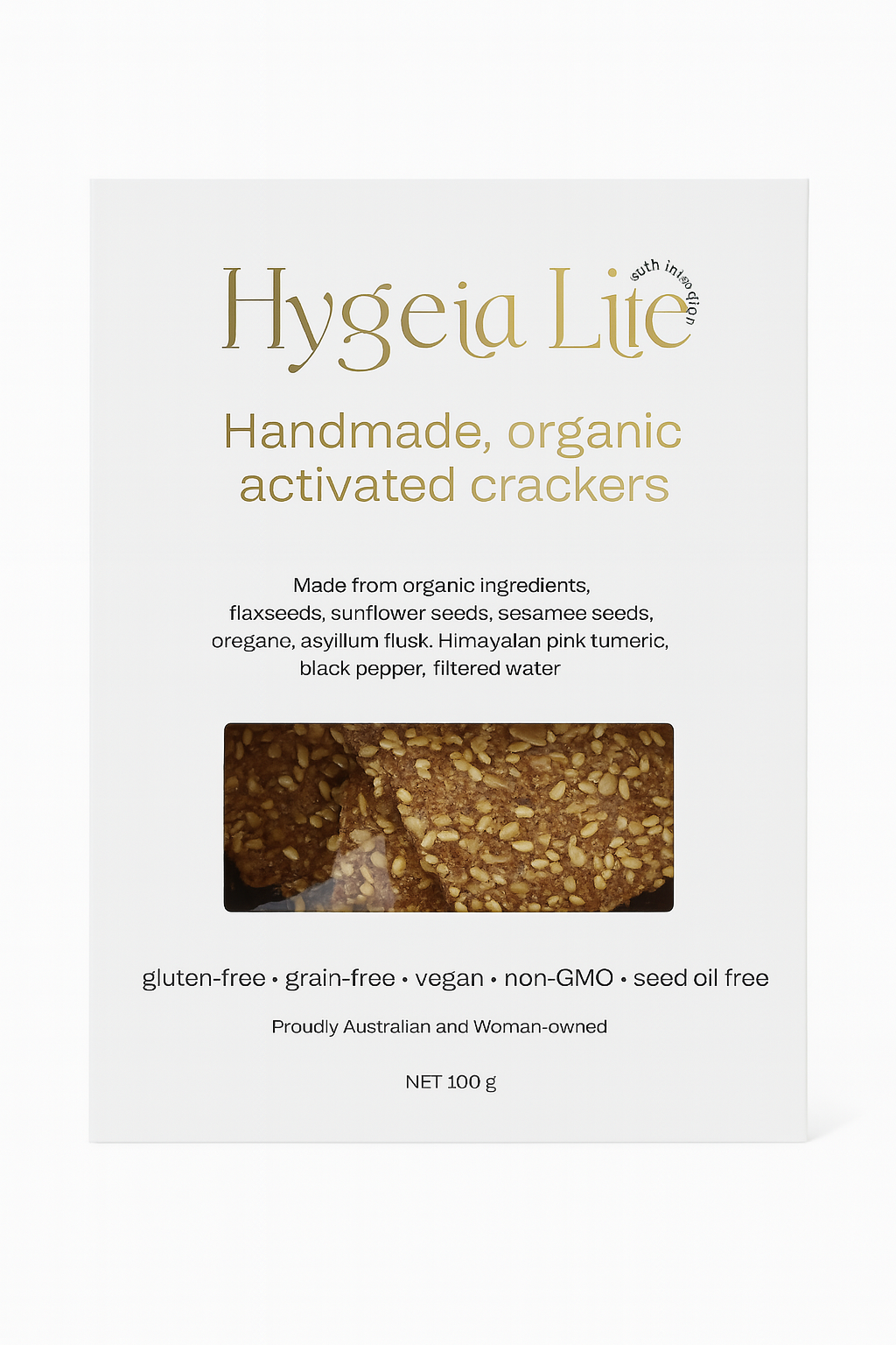 Hygeia Life Organic Activated Crackers Original 100g