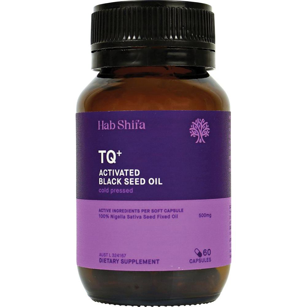 Hab Shifa TQ+ Activated Black Seed Oil Vegecaps 60