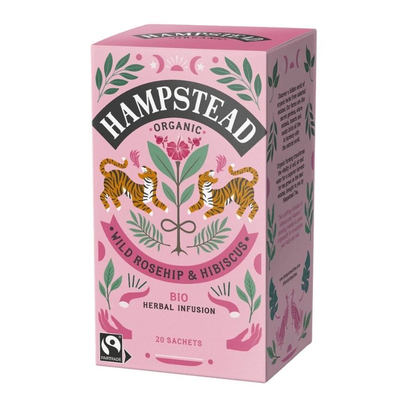 Hampstead Tea Rosehip Hibiscus 20 Tea Bag