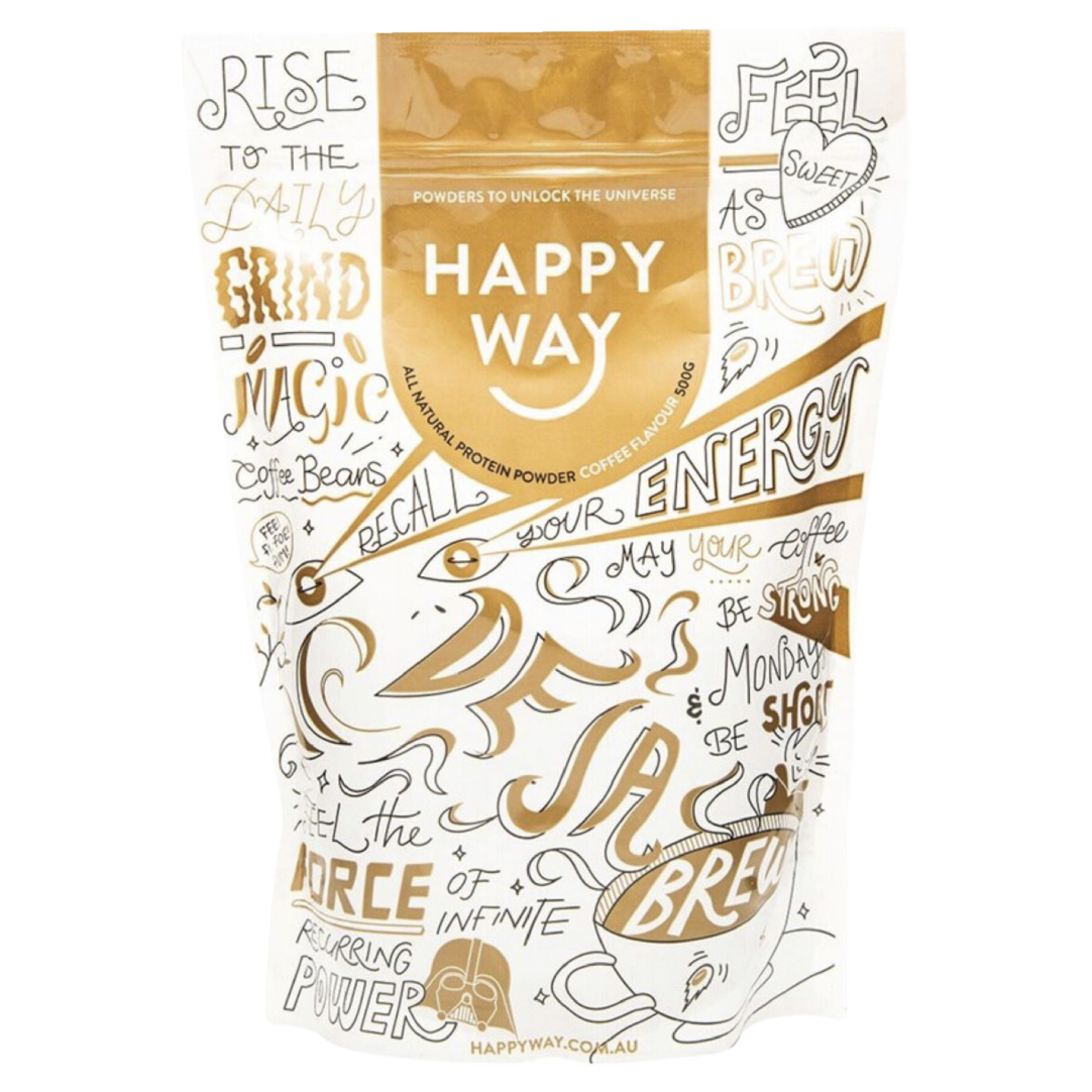 Happy Way Whey Protein Protein Powder Coffee 500g